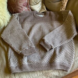 Vintage L.L. Bean, Norway, Birdseye sweater. Cute, oversized, and super warm!